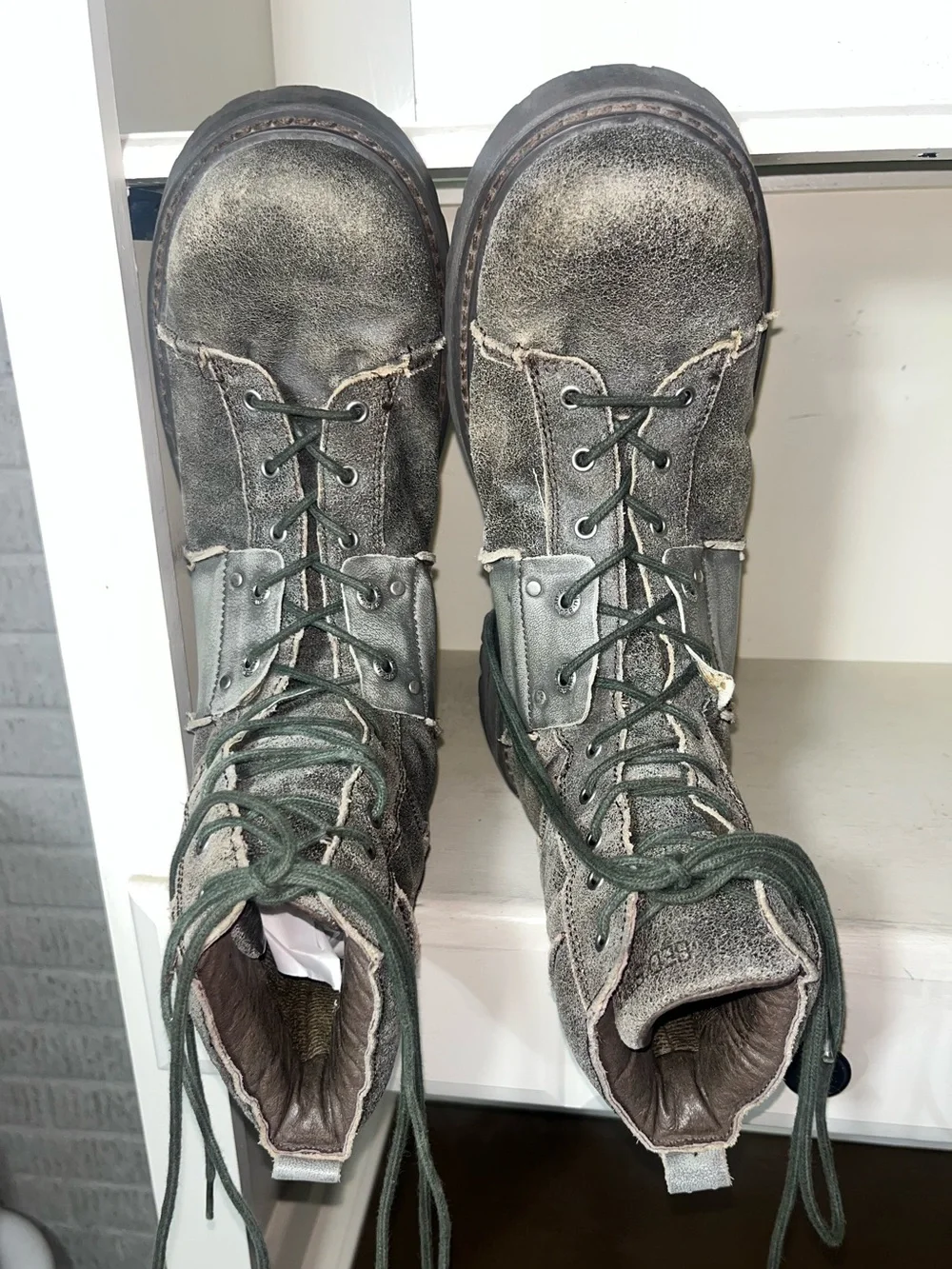 Bed Stu Men’s Leather Distressed Boots Size 13